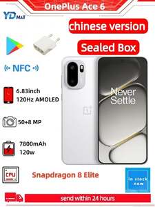 Смартфон OnePlus Ace 6, 16+256ГБ (пошлина 3373₽)