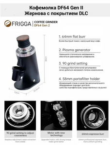 Кофемолка Cofee Grinder DF64 gen2 (с картой OZON)