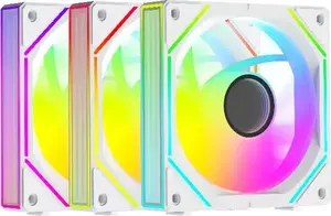 Комплект вентиляторов Ocypus Gamma F12 UNI WH ARGB 3 IN 1, 3 шт. (Gamma-F12-WH3AM00U-GL)