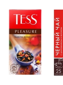 Чай черный в пакетиках Tess Pleasure, 25 шт.