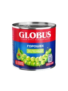 Горошек зеленый Globus 400 г (с ВБ Кошельком) + кукуруза Globus 340 г за 87₽ в описании