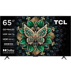Телевизор TCL 65C6K 65"/4K Ultra HD/QLED/Mini LED/144 Гц