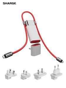 Внешний аккумулятор Sharge 3-в-1, PD, Supervooc (с картой OZON, из-за рубежа)