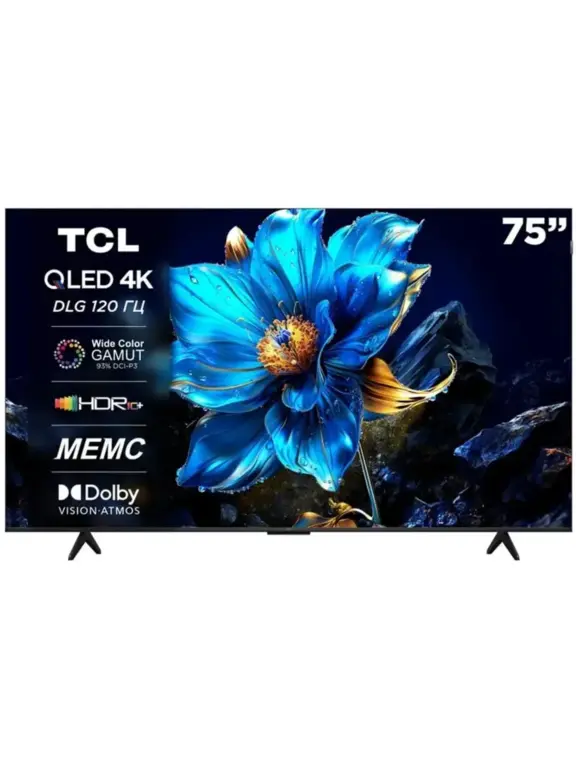 Телевизор TCL 75P7K 75" 4K UHD LCD Smart TV, Wi-Fi, HDR, 2025 г (с ВБ кошельком)