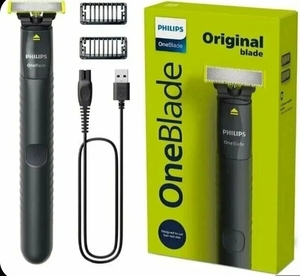 Триммер для бороды и усов Philips OneBlade, QP1424/10, 2 насадки (с картой OZON)