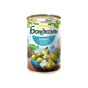 [МСК] Оливки Bonduelle Мансанилья с голубым сыром, 300 г (с картой OZON)