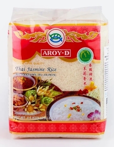 Рис белый Жасмин Aroy-D тайский,  длиннозерный, шлифованный, 4500 г