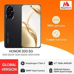Смартфон Honor 200, 8+256ГБ, Global, SD7g3, 120Гц (из-за рубежа)