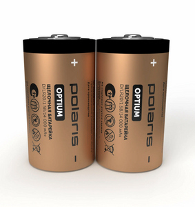 Батарейки щелочные Polaris PB LR20 OPTIUM 2 шт 14000 mAh