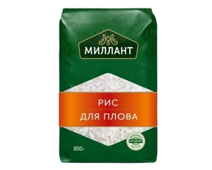 Рис для плова Миллант 800 гр. х 6 шт. (с Озон картой)
