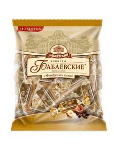 Бабаевские конфеты Оригинальные с фундуком и какао в шоколадной глазури, 200 г (с картой OZON)