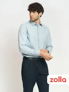 Мужская рубашка прямого фасона из хлопка Zolla (с ВБ кошельком)