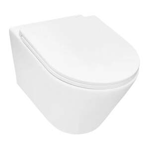 Унитаз подвесной Azario Nove AZ-9312T торнадо безободковый с быстросъемным сиденьем (с картой OZON)