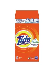 Порошок стиральный Tide Альпийская свежесть 12 кг (с ВБ Кошельком и подпиской)