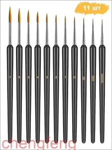 Кисть для рисования Веерная №0, 11 шт. (из-за рубежа)