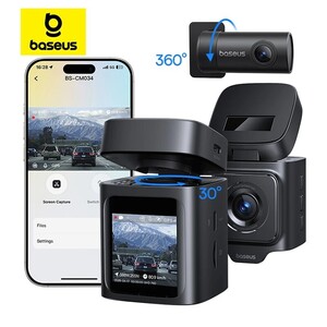 Видеорегистратор Baseus PrimeTrip VD1 3K BS-CM034 + SD-карта (передняя и задняя камеры)