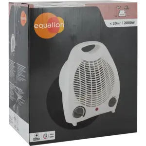 Тепловентилятор электрический Equation с механическим термостатом 2000 Вт