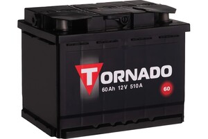 Аккумулятор автомобильный TORNADO (Ca/Ca, 60А*ч, прямая полярность)