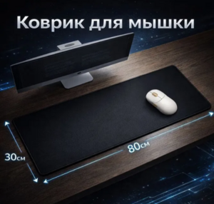 Коврик для мыши большой 800x300мм (с картой OZON)